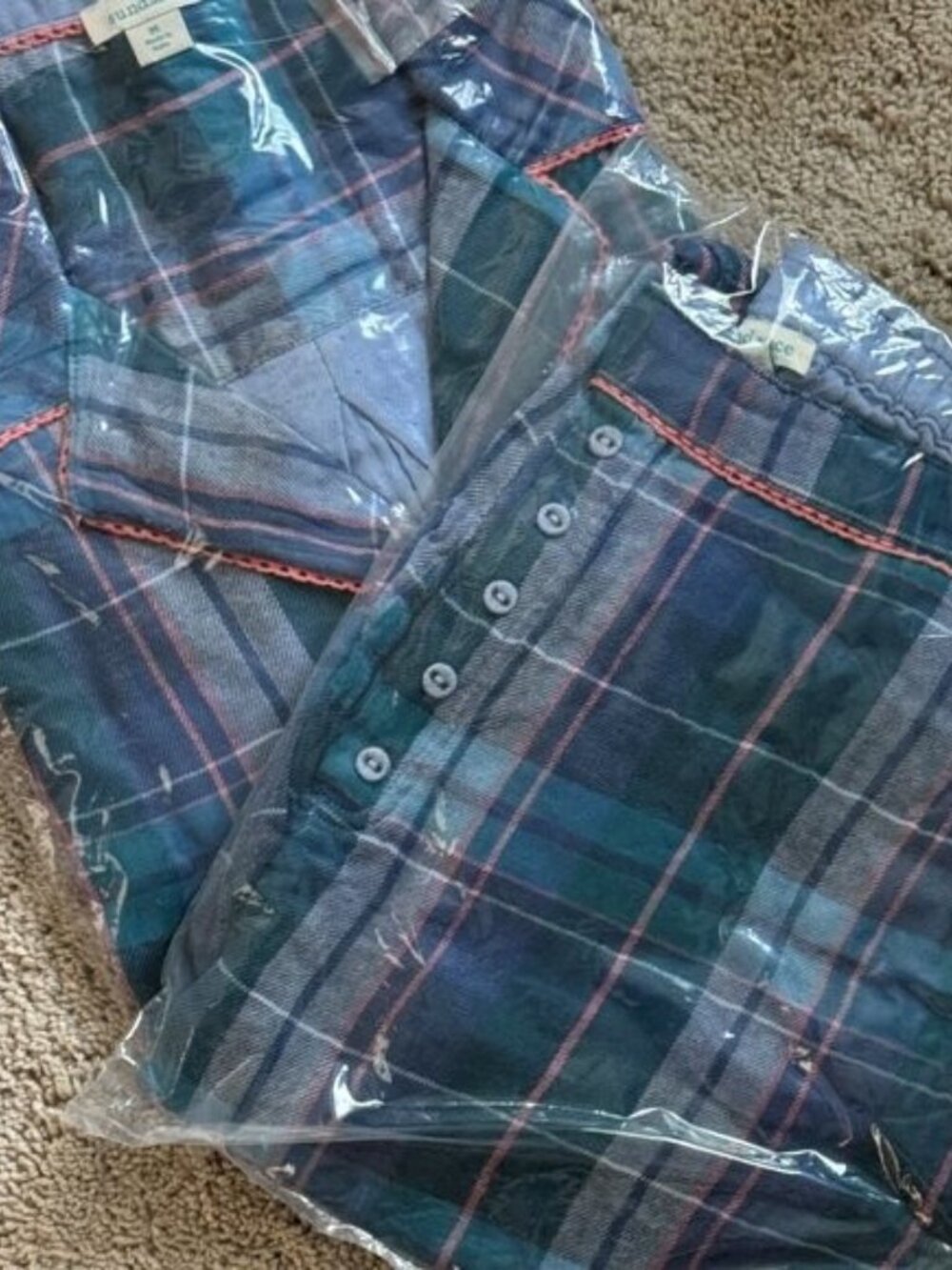 Sundance toboggan trails pajama set bottoms & top- Medium